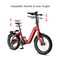 باطری دوچرخه برقی تاشو 20 اینچی 48 ولتی موتور توپی با سرعت بالا 32 کیلومتر بر ساعت