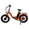 دوچرخه برقی هیبریدی مینی تاشو مردانه نارنجی دوچرخه تاشو برقی 48 ولتی با سیستم کمک پدال